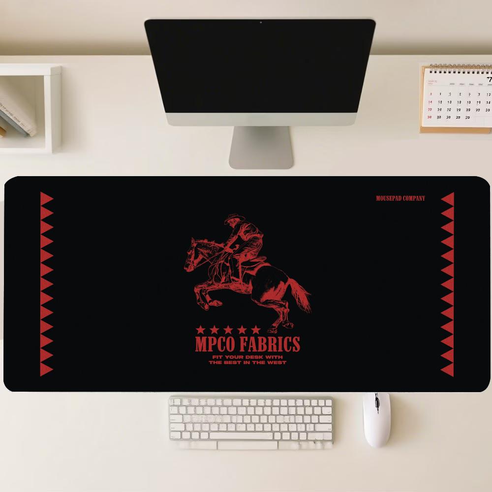Retro Gaming Desk Setup - Retro Warrior Knight Graphic Large Mouse