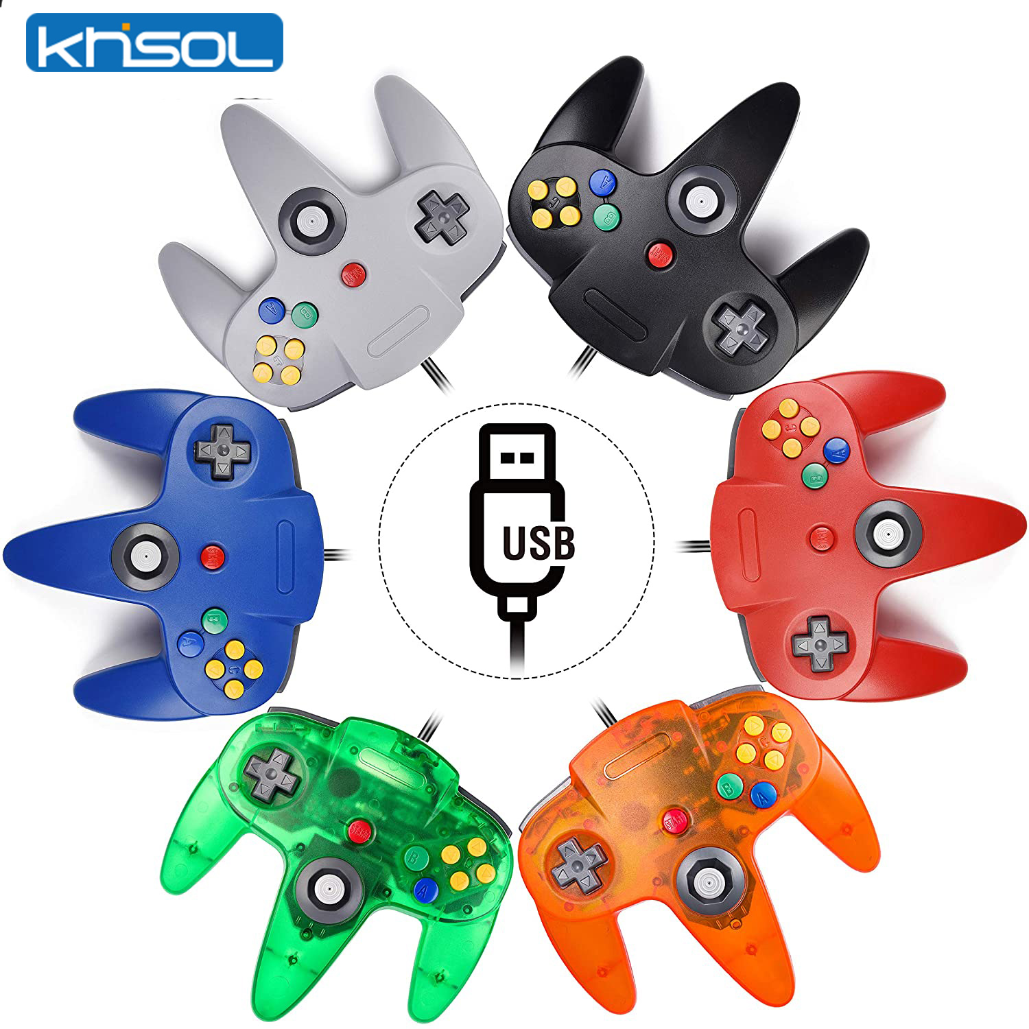 Retro Pc Gaming - N64 Controller Classic USB Wired Remote