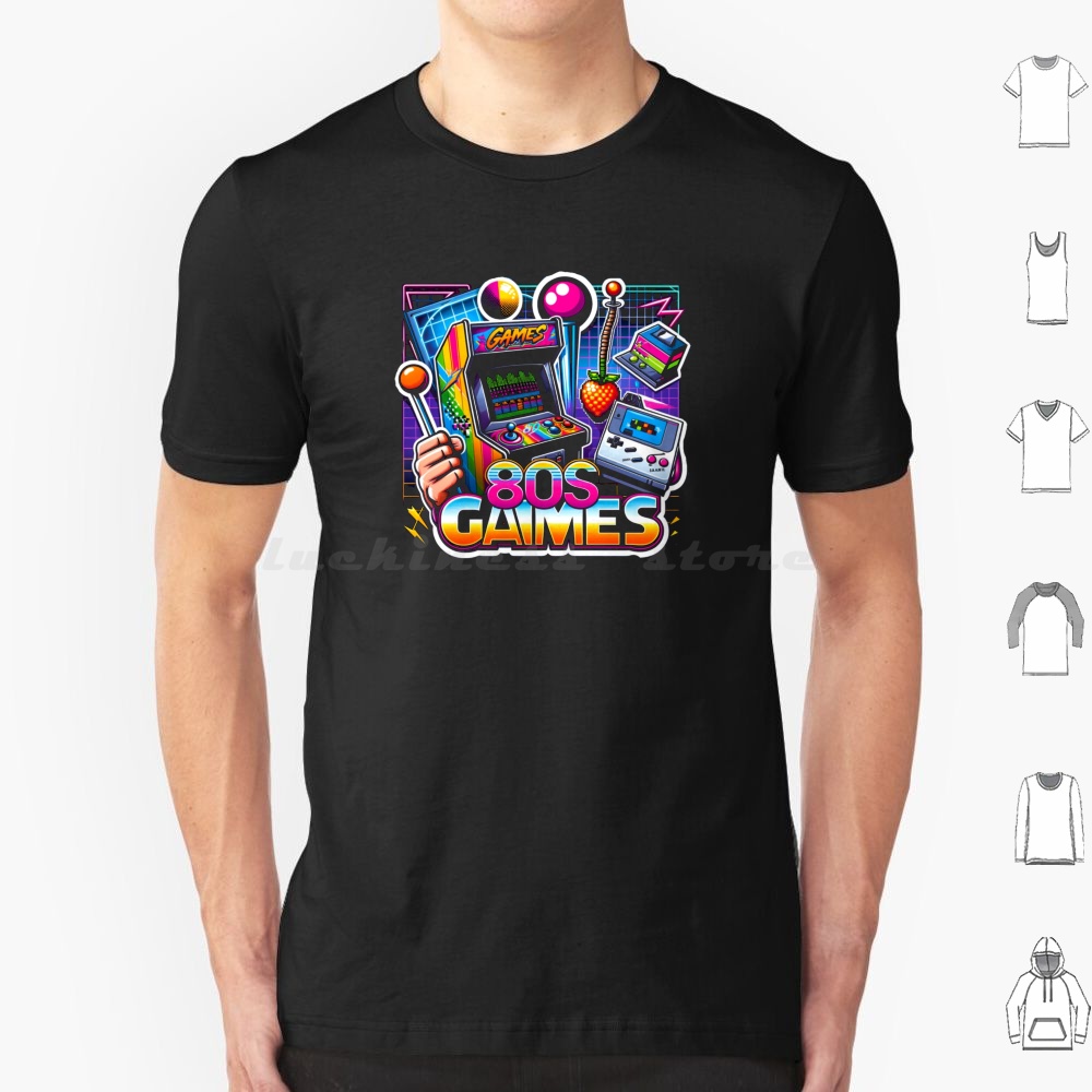 Retro Gaming Videos - Vintage Games T Shirt 6xl Cotton