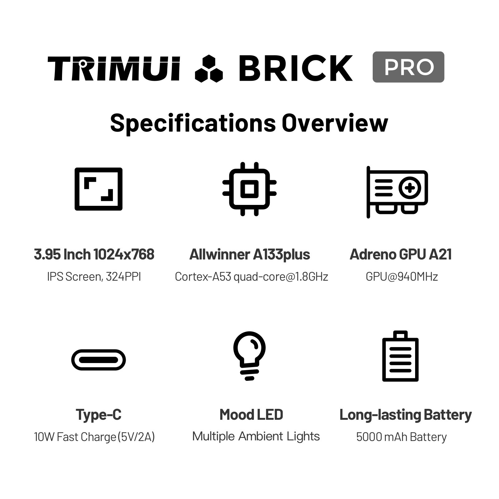 TRIMUI Brick Pro TG4040 Retro  - đánh giá và giá Retro Gaming Linux