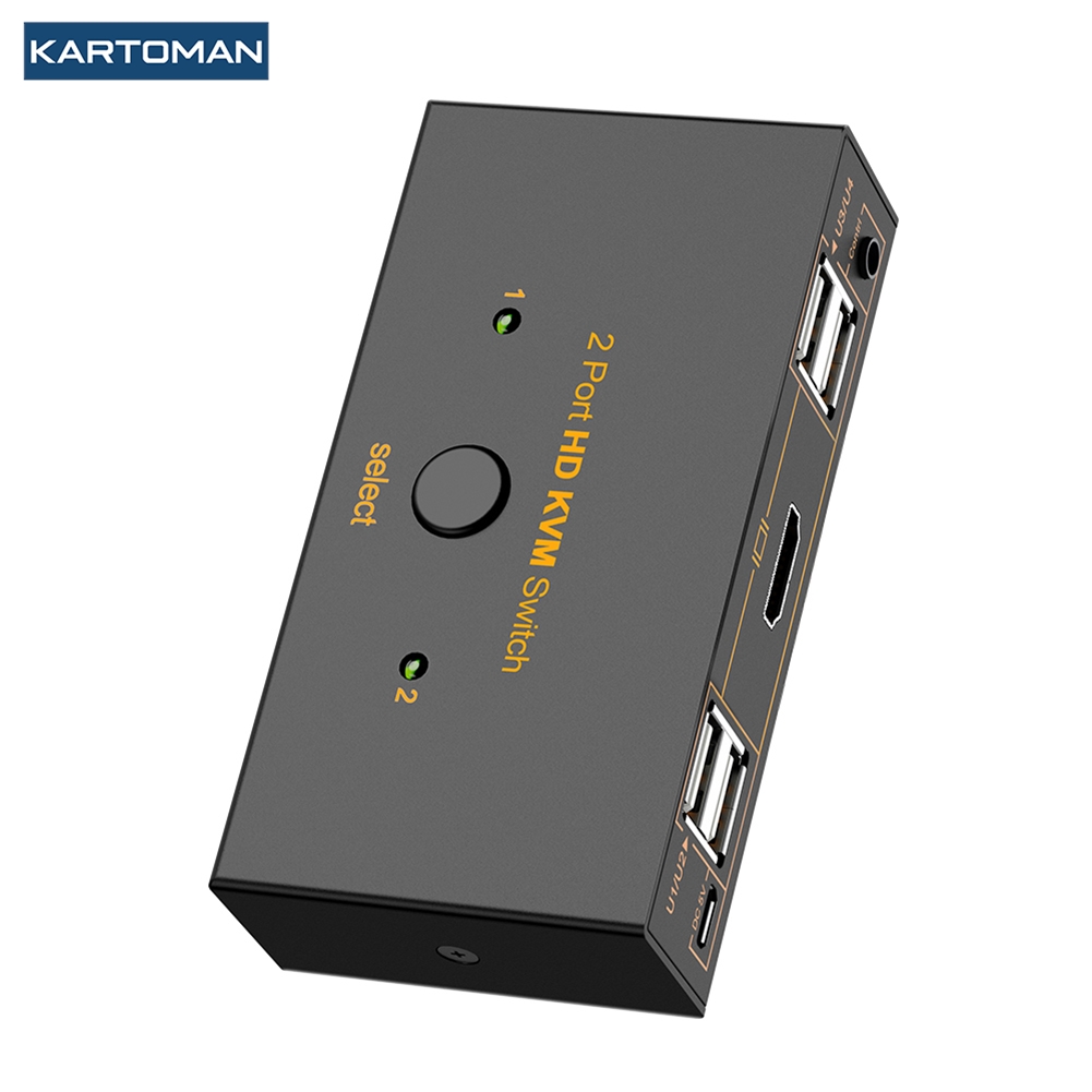 KVM switch USB 2.0 HDMI-compat - đánh giá và giá Controller Adapter Usb