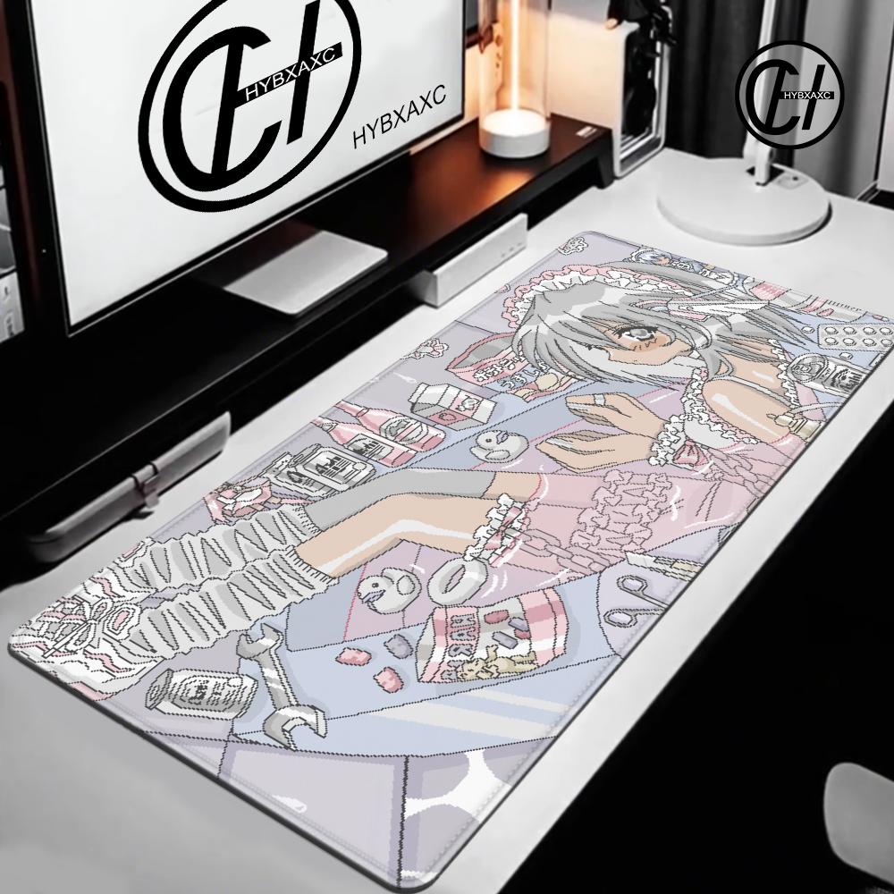 Pixel Art Anime Girl Mouse Pad - đánh giá và giá Retro Gaming Desk Setup