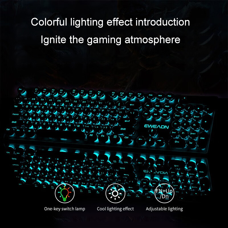 EWEADN Typewriter Gaming Keybo - đánh giá và giá Retro Gaming Setup
