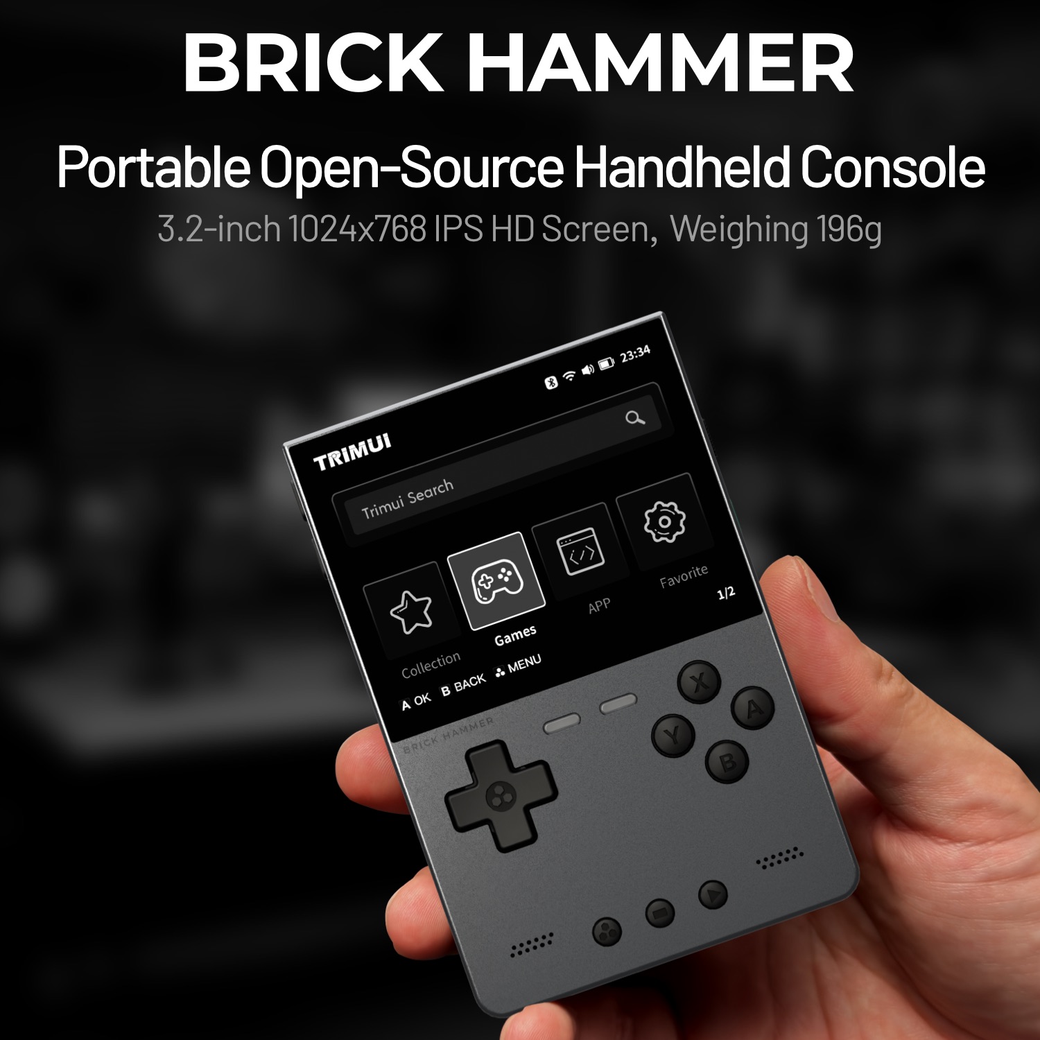 TRIMUI BRICK HAMMER Retro Hand - đánh giá và giá Retro Gaming Linux