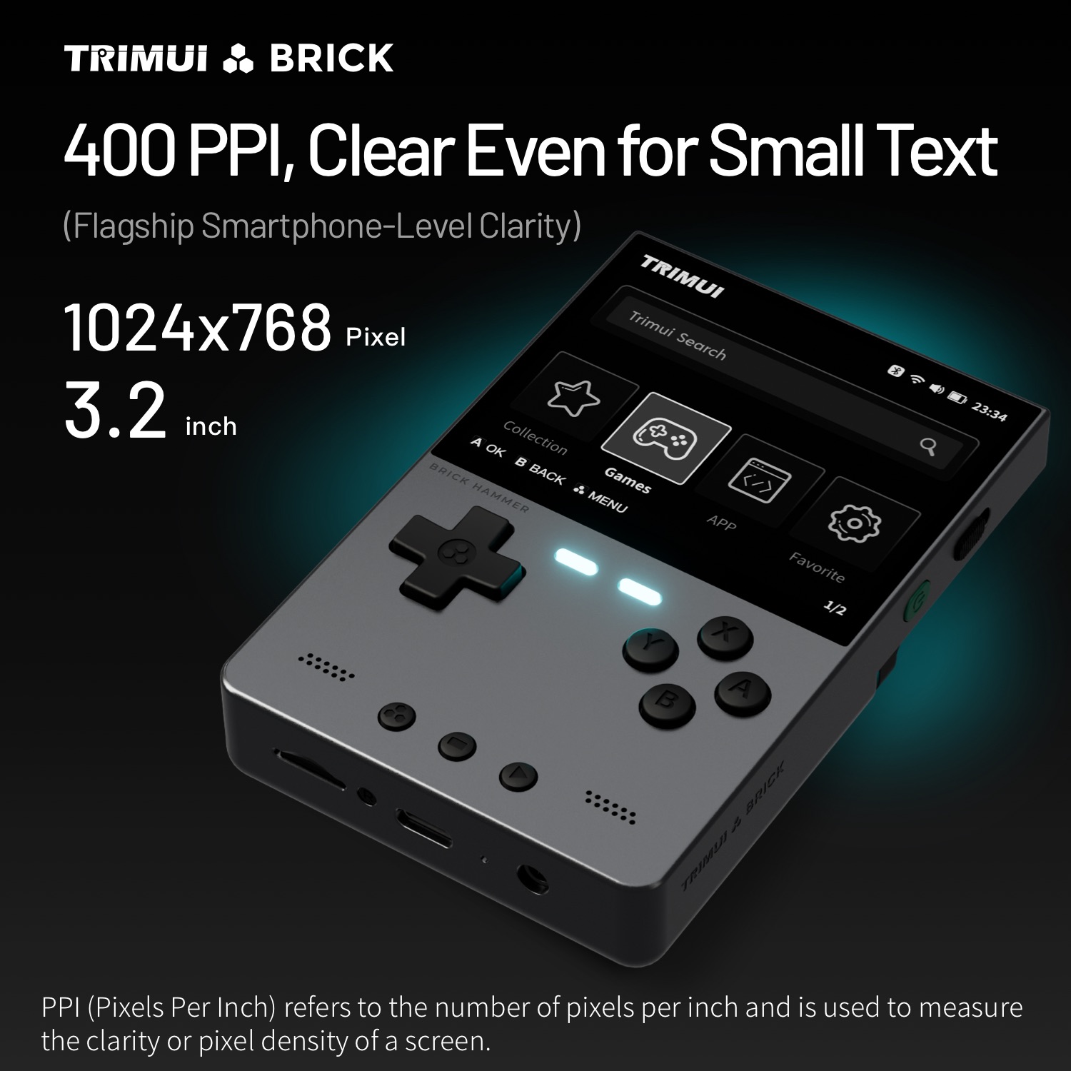 TRIMUI BRICK HAMMER Retro Hand - đánh giá và giá Retro Gaming Linux