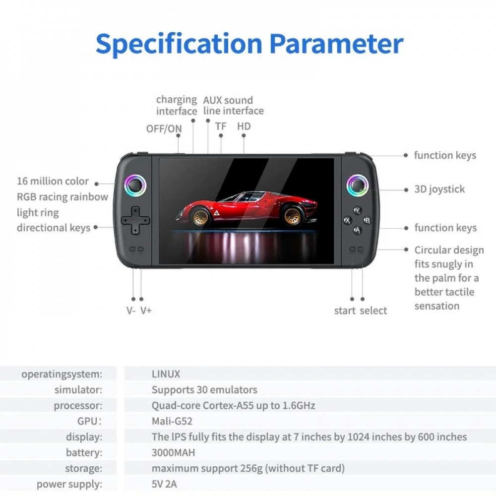 M27 7 Inch IPS Screen Handheld - đánh giá và giá Retro Gaming Setup