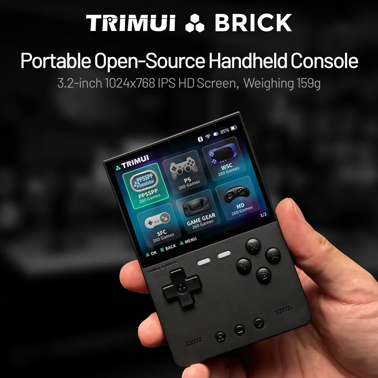 TRIMUI BRICK Handheld Game Con - đánh giá và giá Retro Gaming Linux