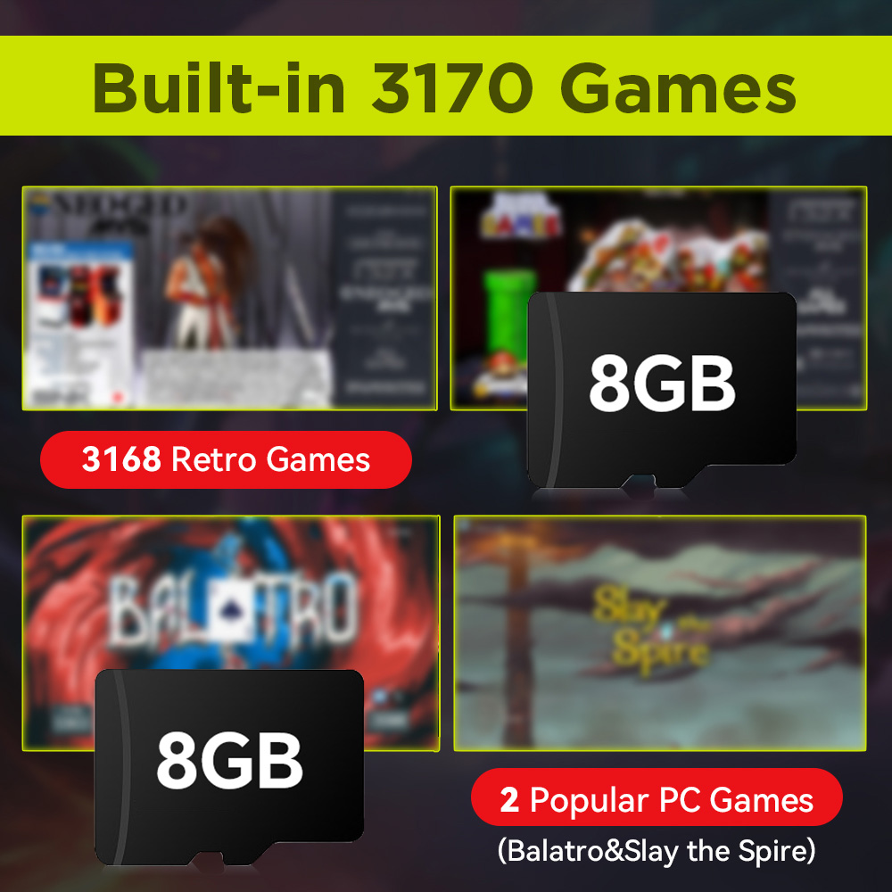 8GB Game TF Card with 3170 Ret - đánh giá và giá Retro X8 Gaming Console