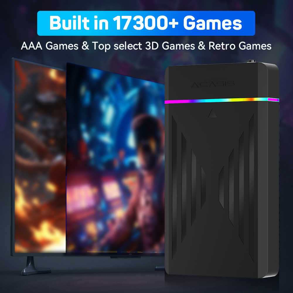 3TB Portable Gaming HDD Launch - đánh giá và giá Retro X8 Gaming Console